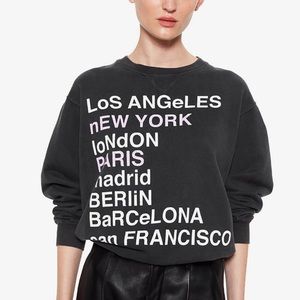 Anine Bing city love sweatshirt